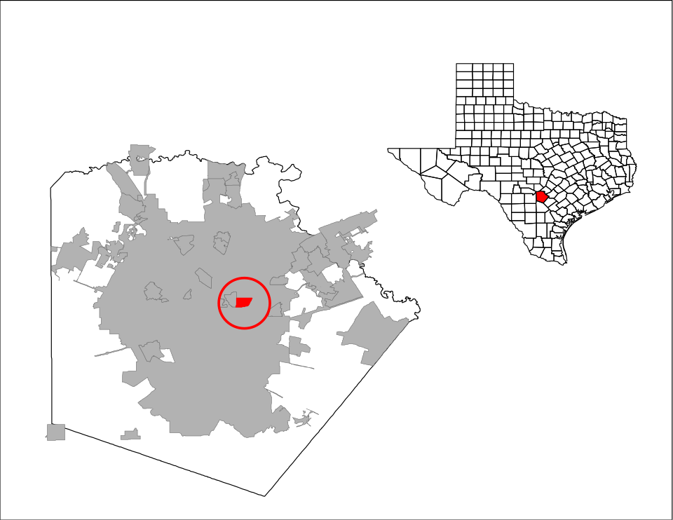 Map of Terrell Hills