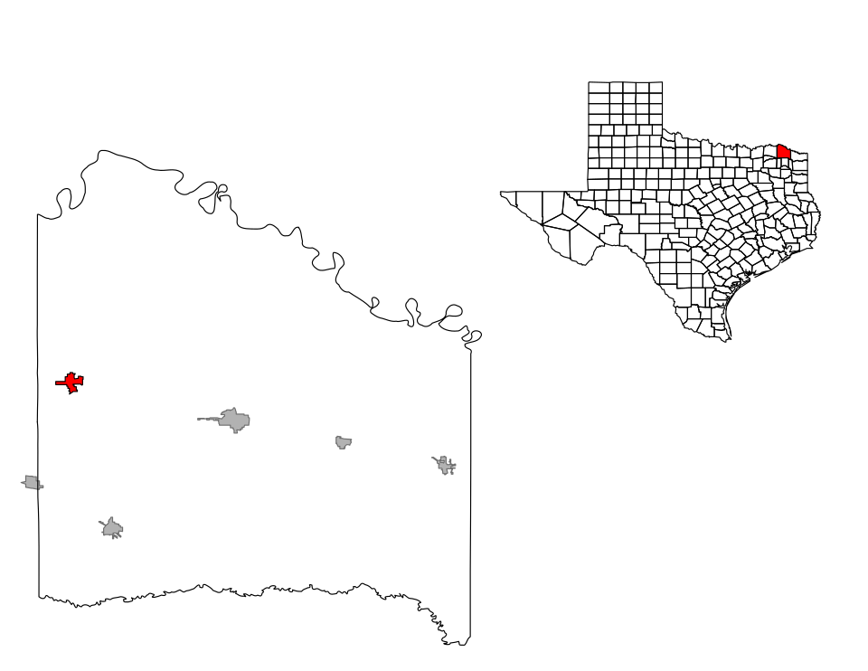 Locator map of Detroit
