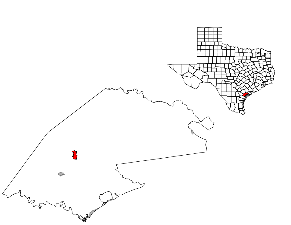 Map of Refugio