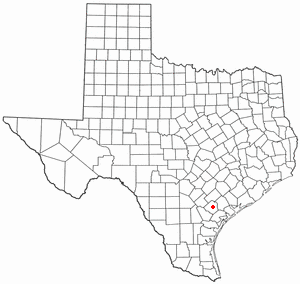 Locator map of Goliad