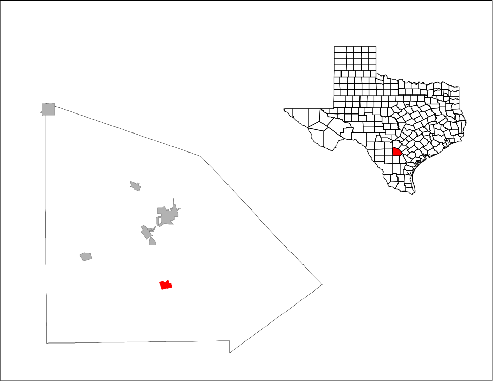 Locator map of Christine
