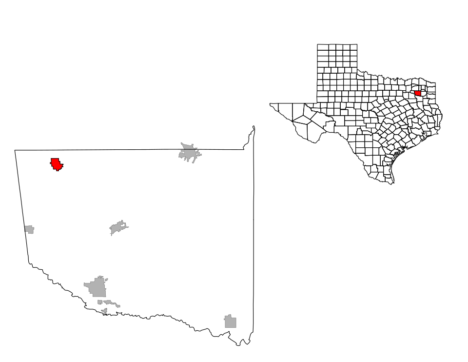 Locator map of Yantis