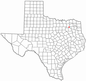 Locator map of East Tawakoni