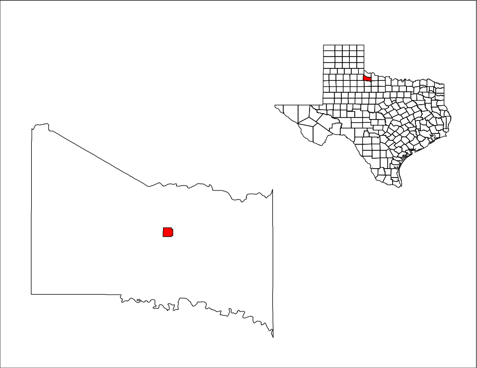 Locator map of Crowell