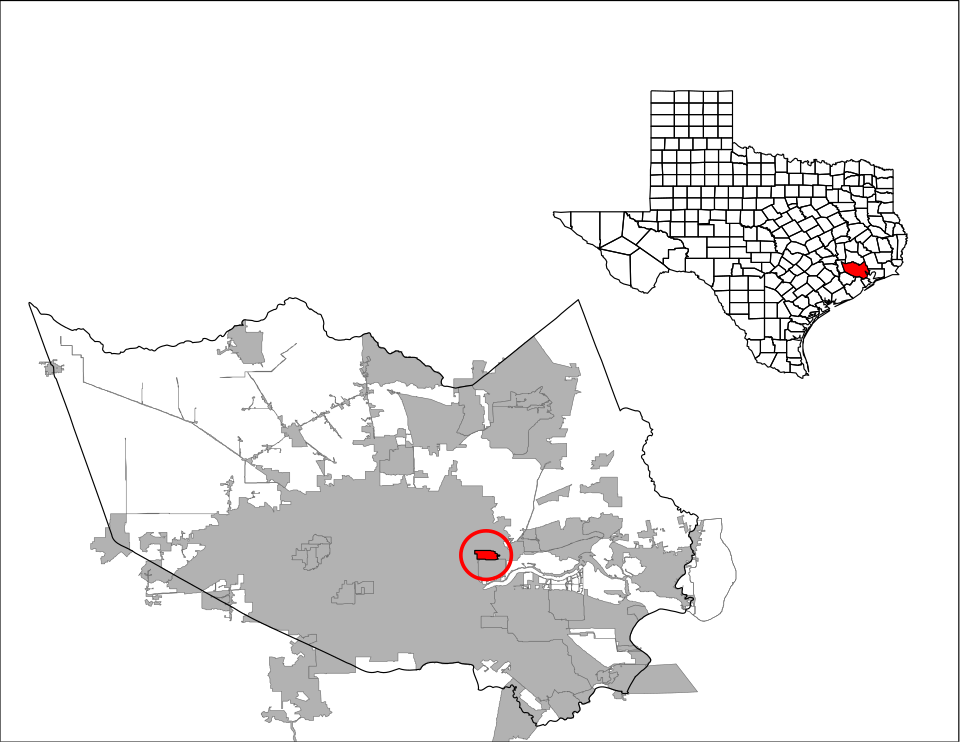 Locator map of Jacinto