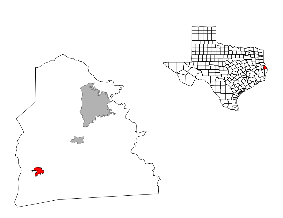 Locator map of Pineland