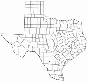 Locator map of Cotulla