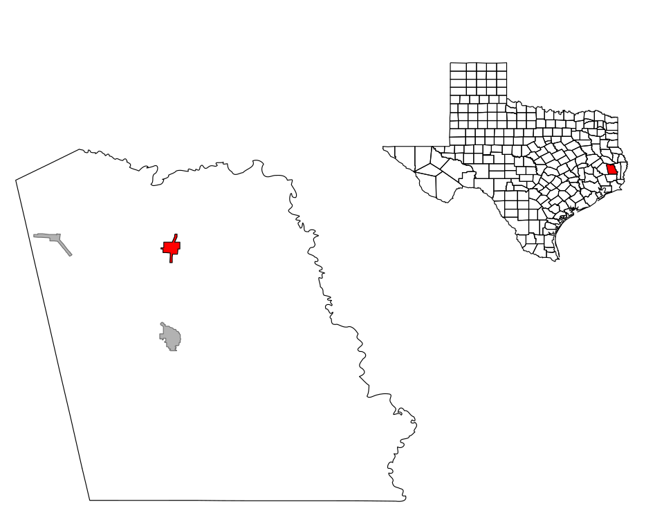 Locator map of Colmesneil