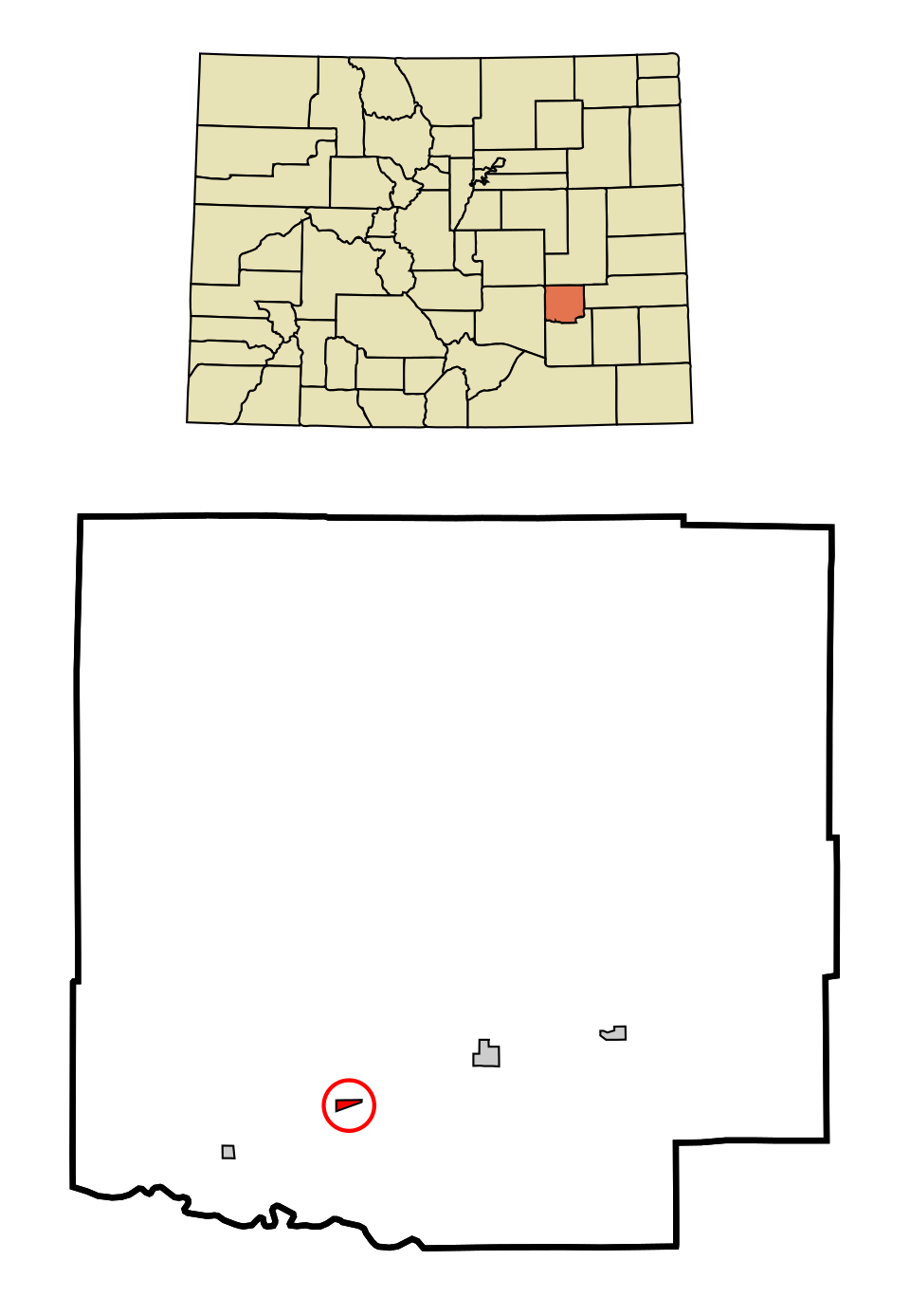 Locator map of Crowley