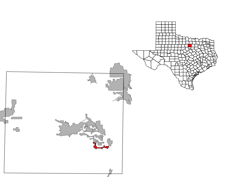 Locator map of Annetta South