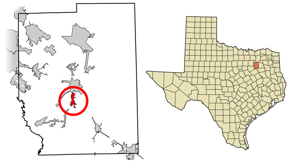 Locator map of Oak Grove