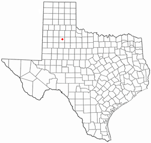 Locator map of Crosbyton