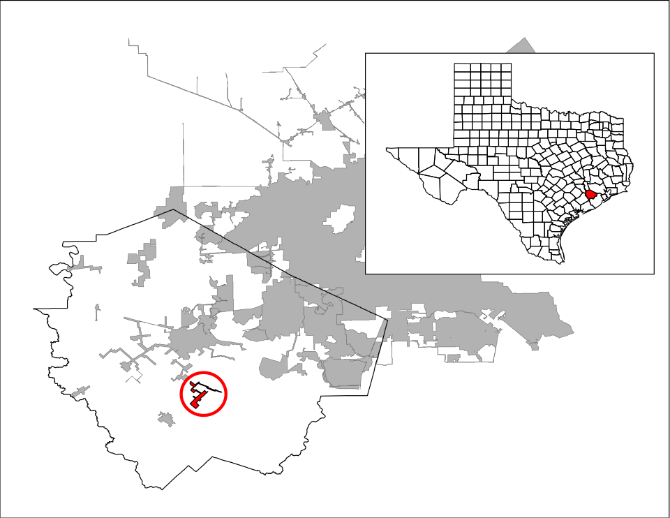 Locator map of Fairchilds
