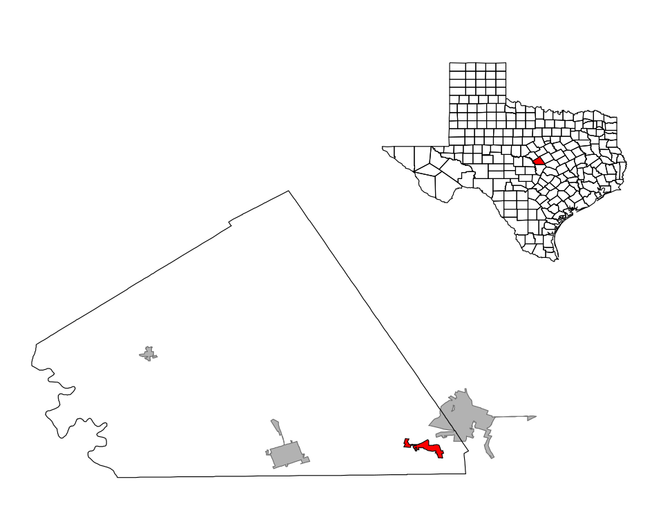 Locator map of Kempner