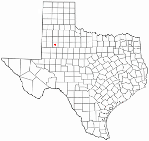 Locator map of Tahoka