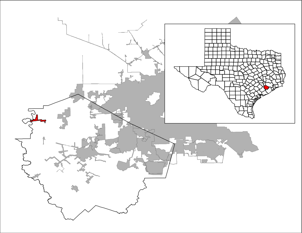 Locator map of Simonton