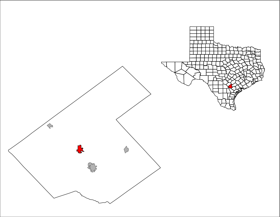 Map of Karnes City