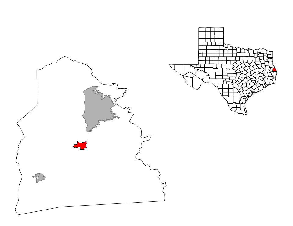 Locator map of Hemphill