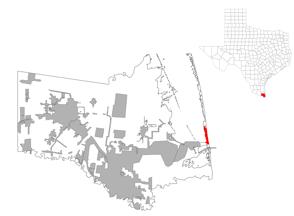 Map of South Padre Island