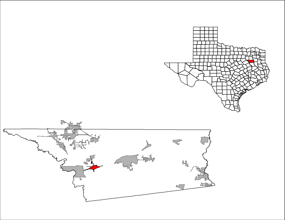 Locator map of Malakoff