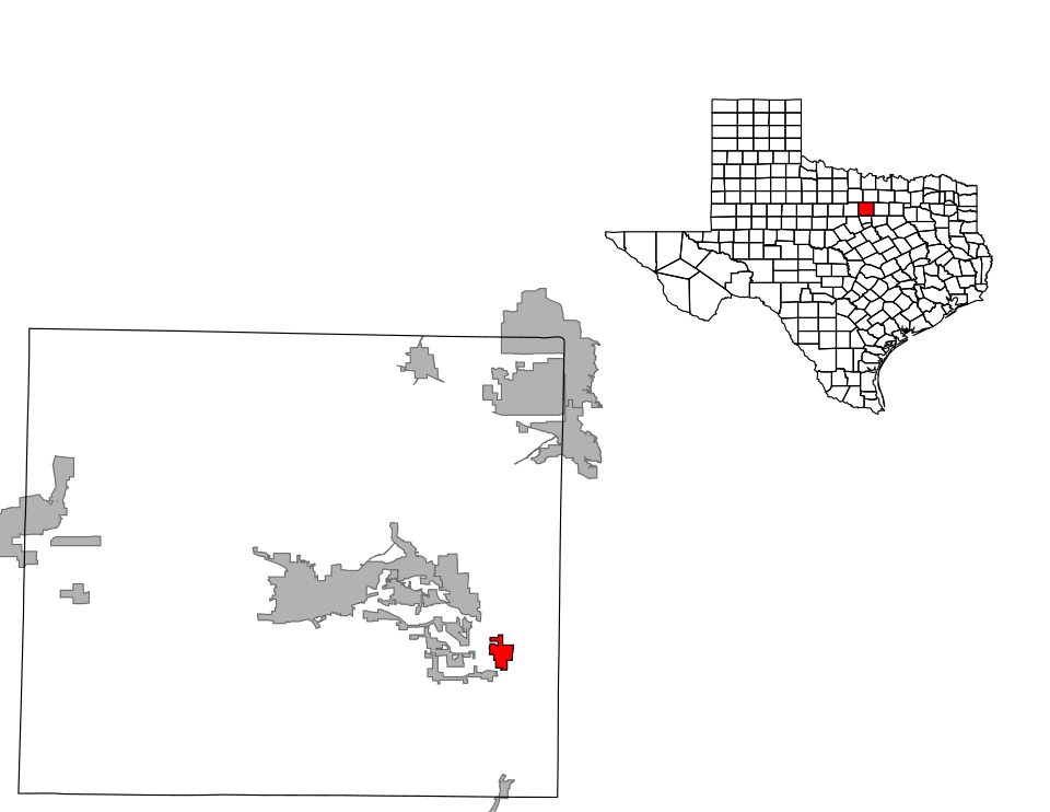 Locator map of Aledo