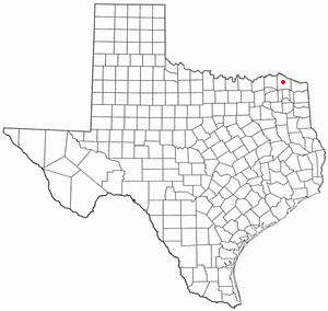 Locator map of Clarksville