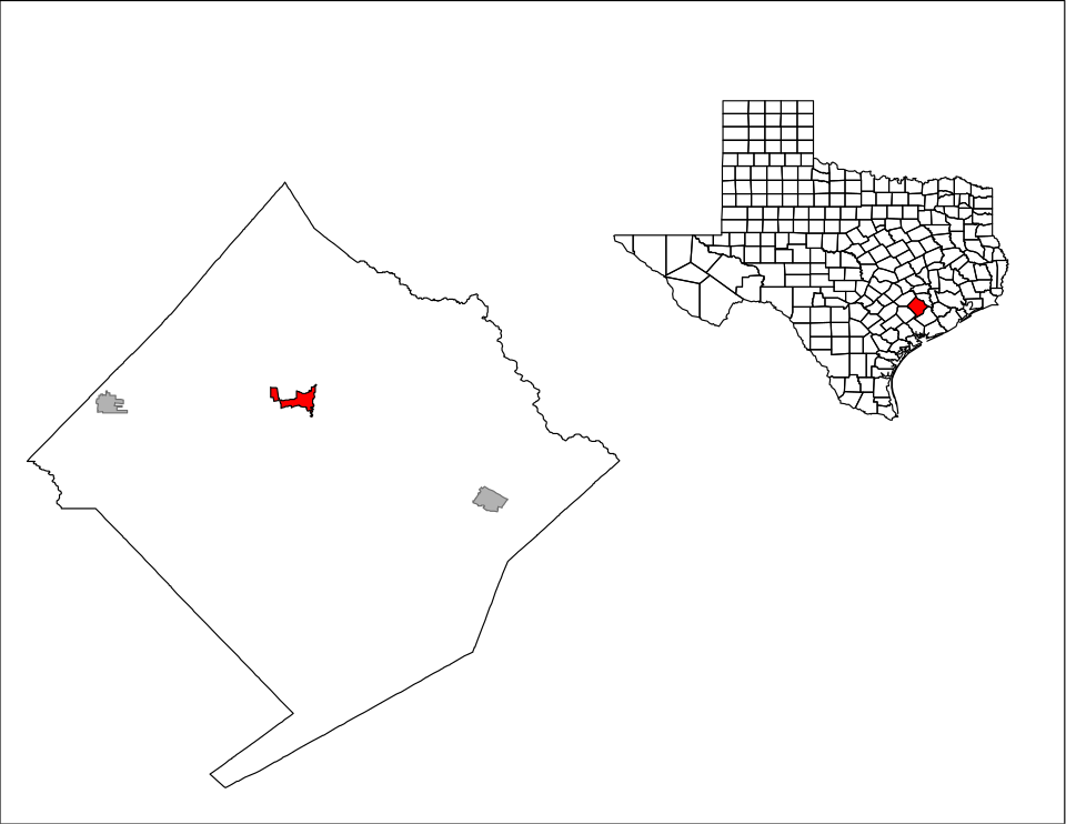 Locator map of Columbus