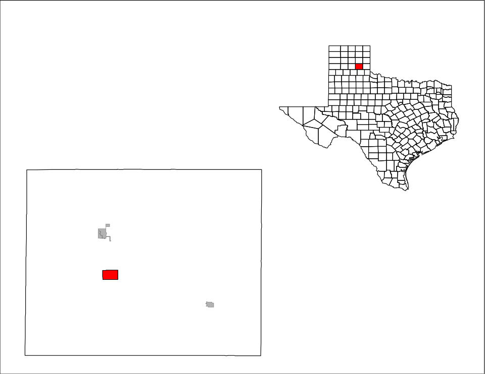 Locator map of Clarendon