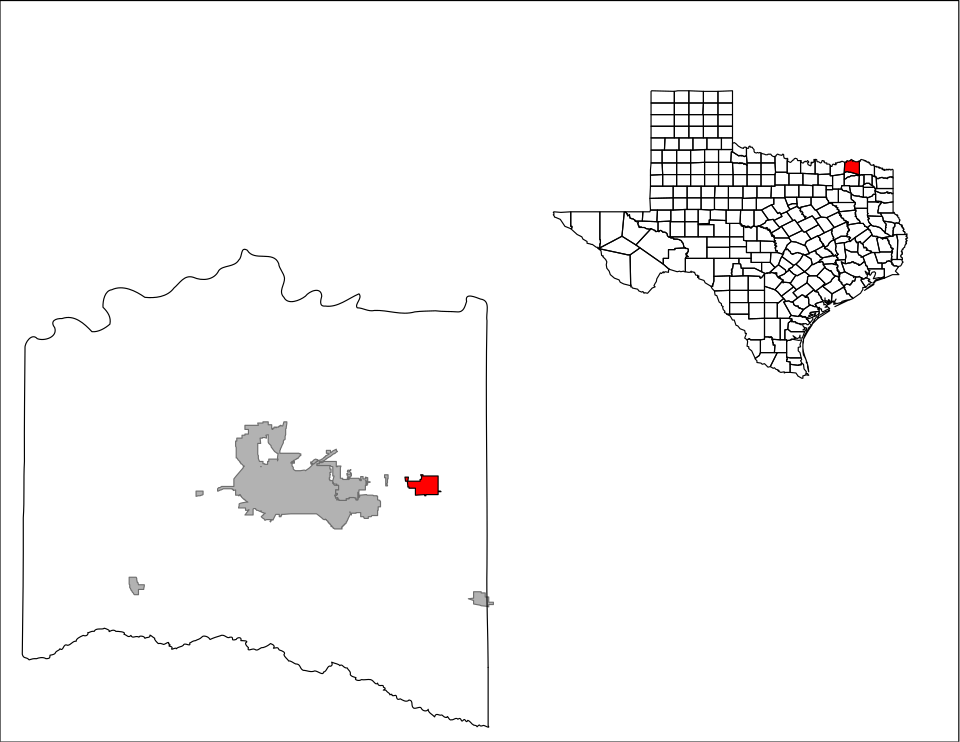 Locator map of Blossom