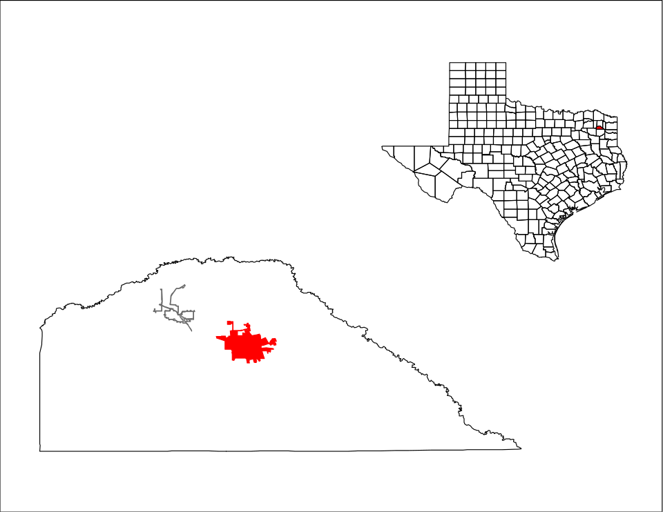Locator map of Pittsburg