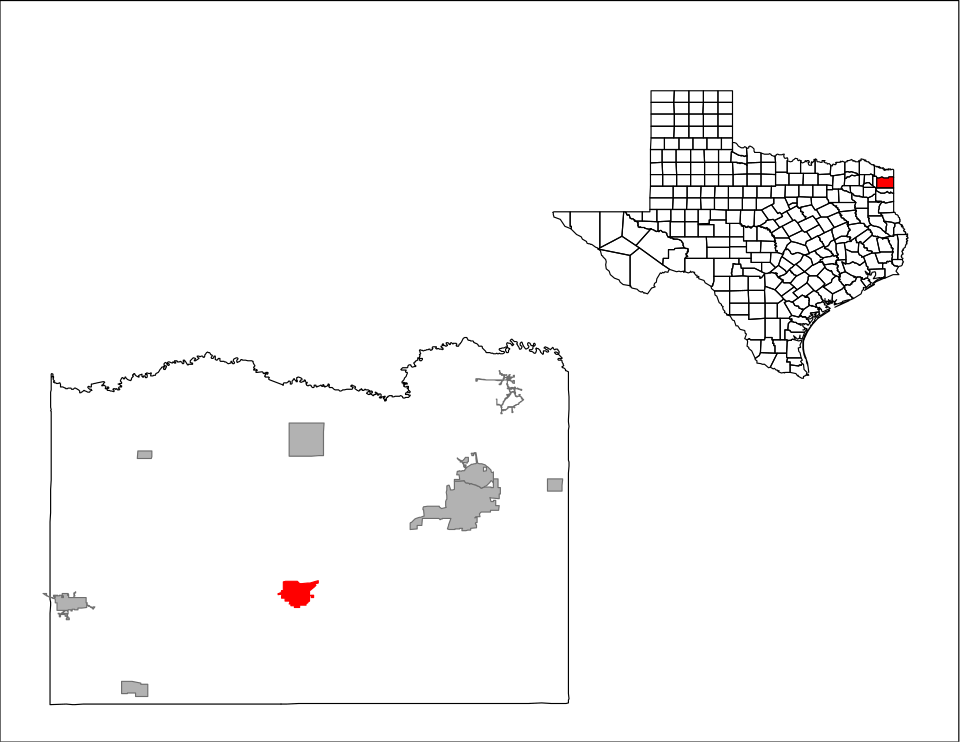 Locator map of Linden