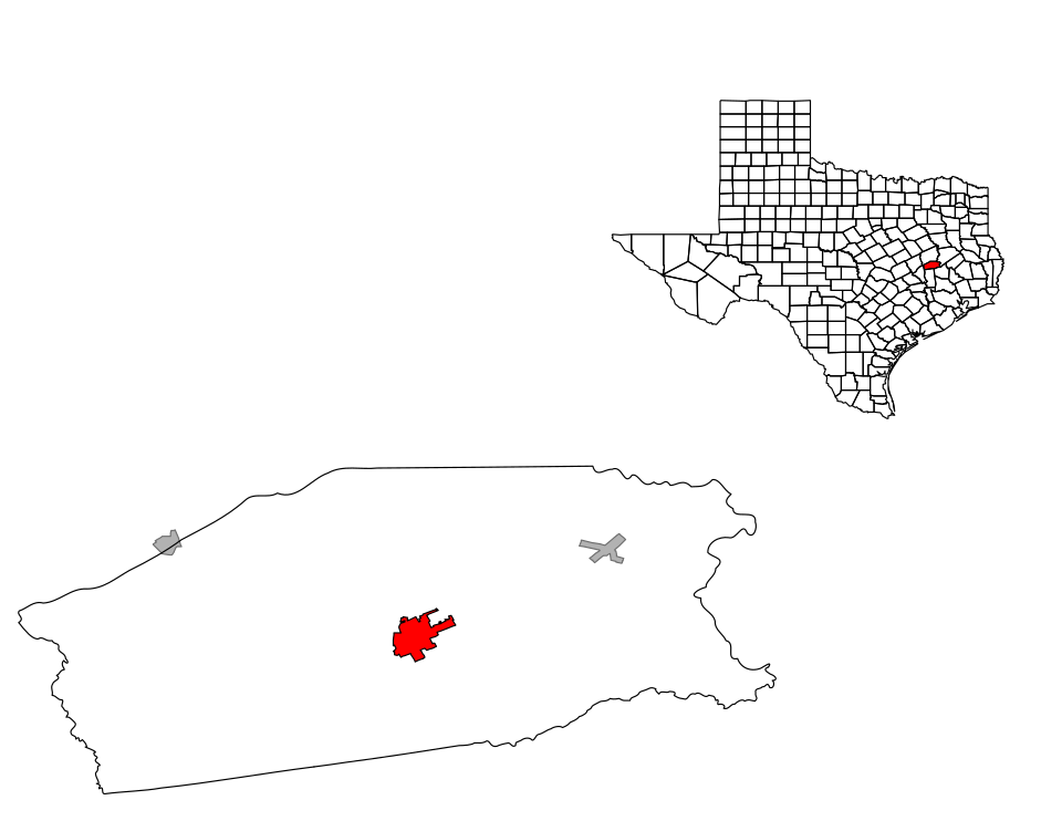 Locator map of Madisonville