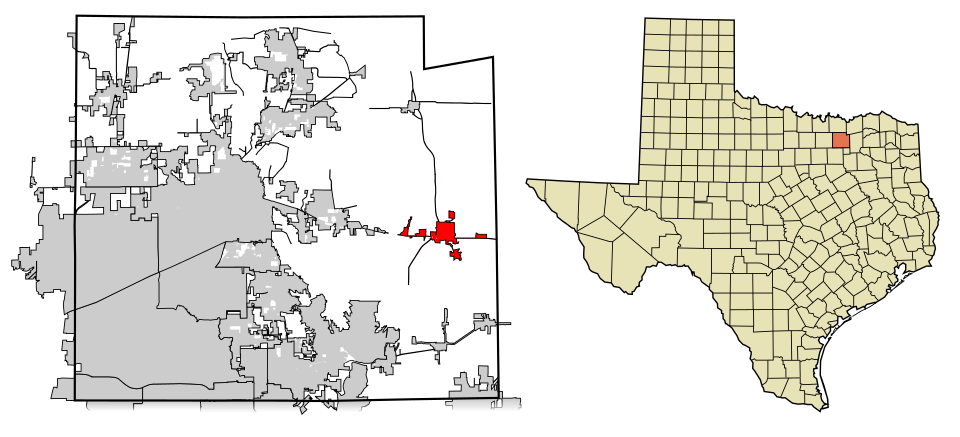 Map of Farmersville