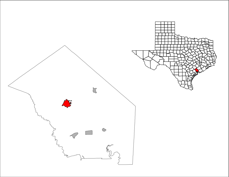 Locator map of Edna