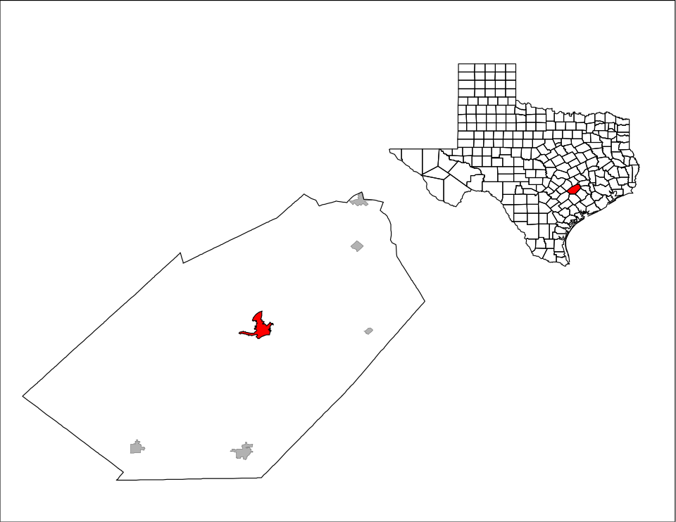 Locator map of La Grange