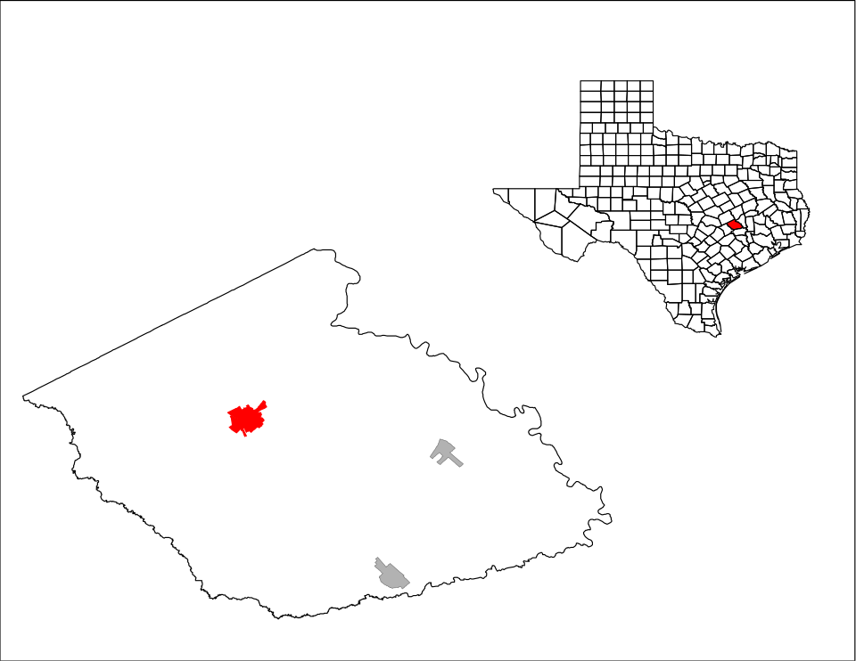 Locator map of Caldwell