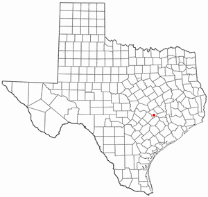 Locator map of Giddings