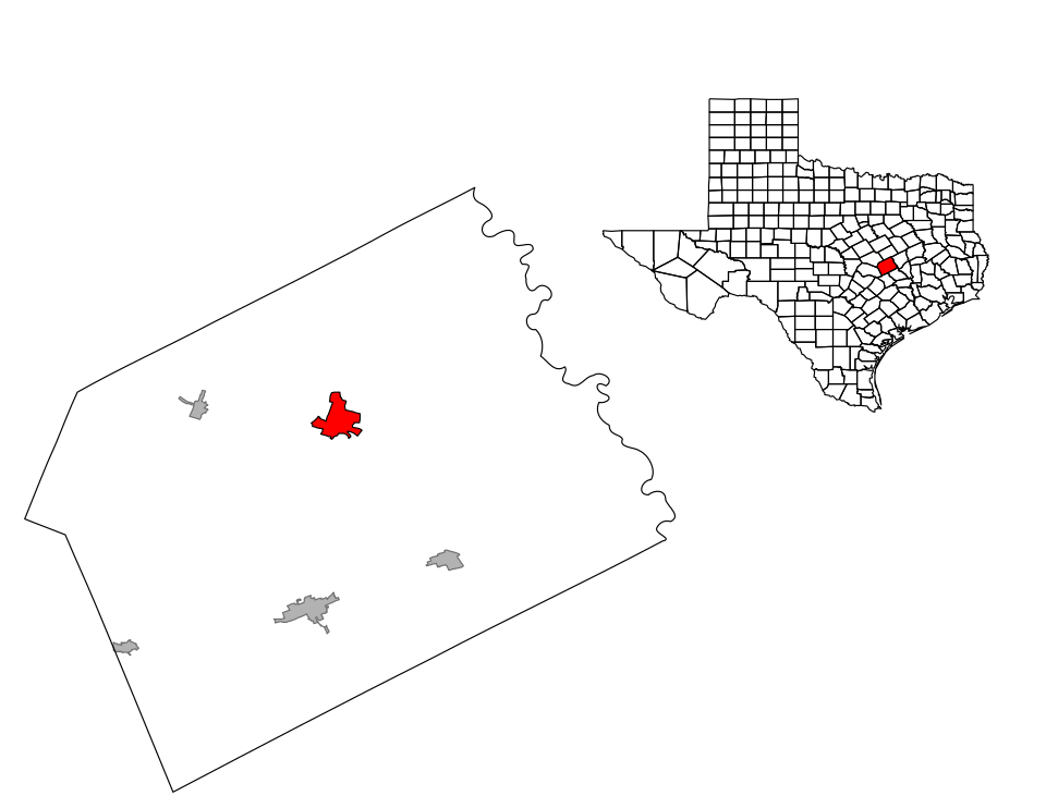 Locator map of Cameron