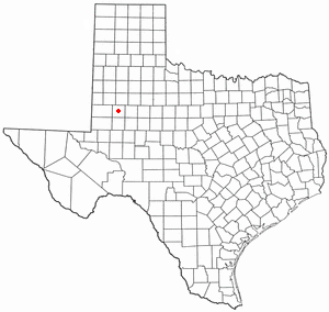 Locator map of Lamesa