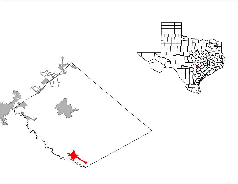 Locator map of Luling