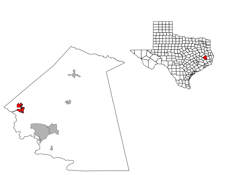 Locator map of Onalaska