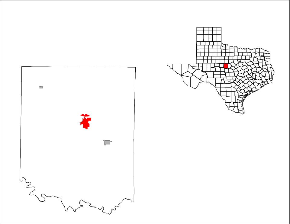 Locator map of Coleman