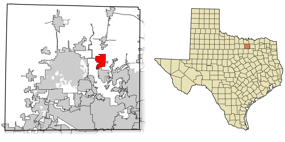 Locator map of Cross Roads