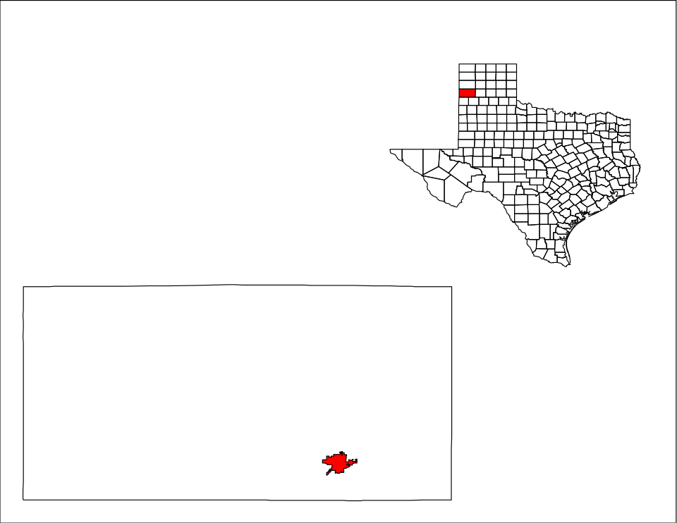 Locator map of Hereford