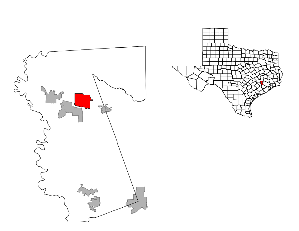 Locator map of Prairie View