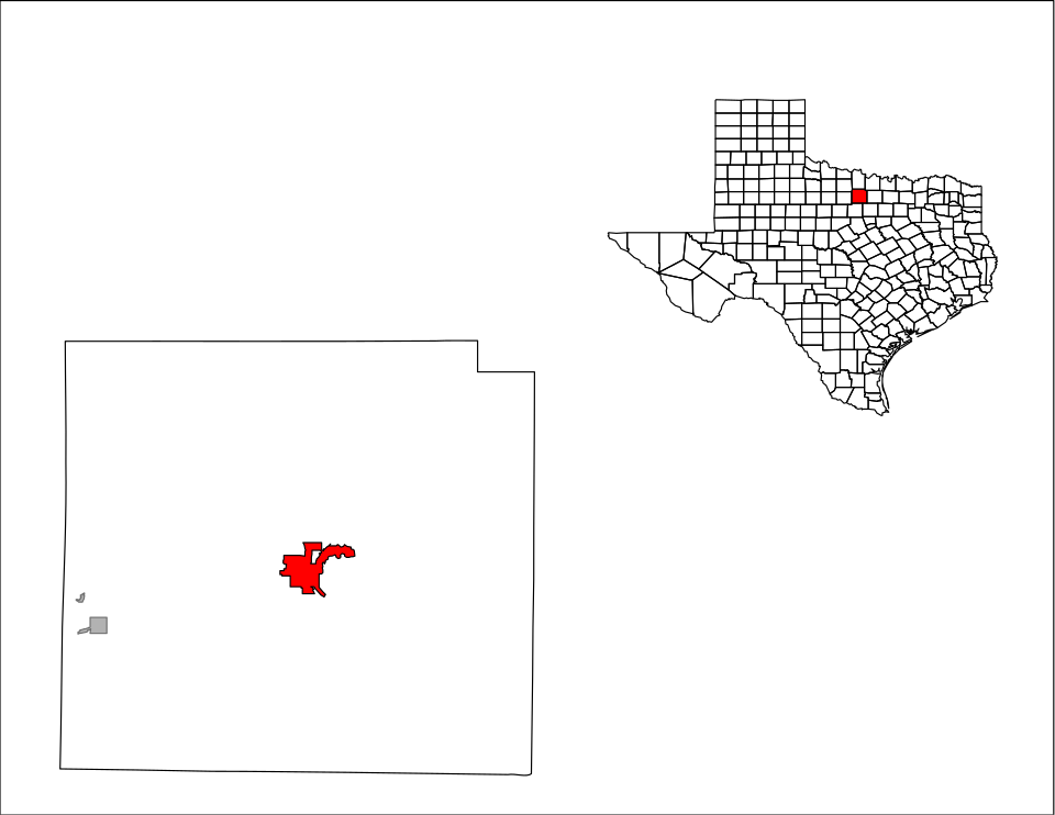 Locator map of Jacksboro