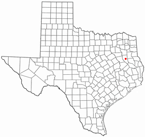 Locator map of Rusk