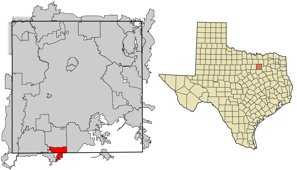 Map of Glenn Heights