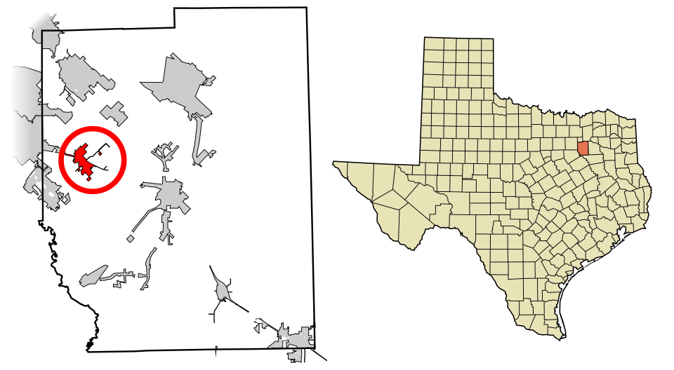 Locator map of Crandall