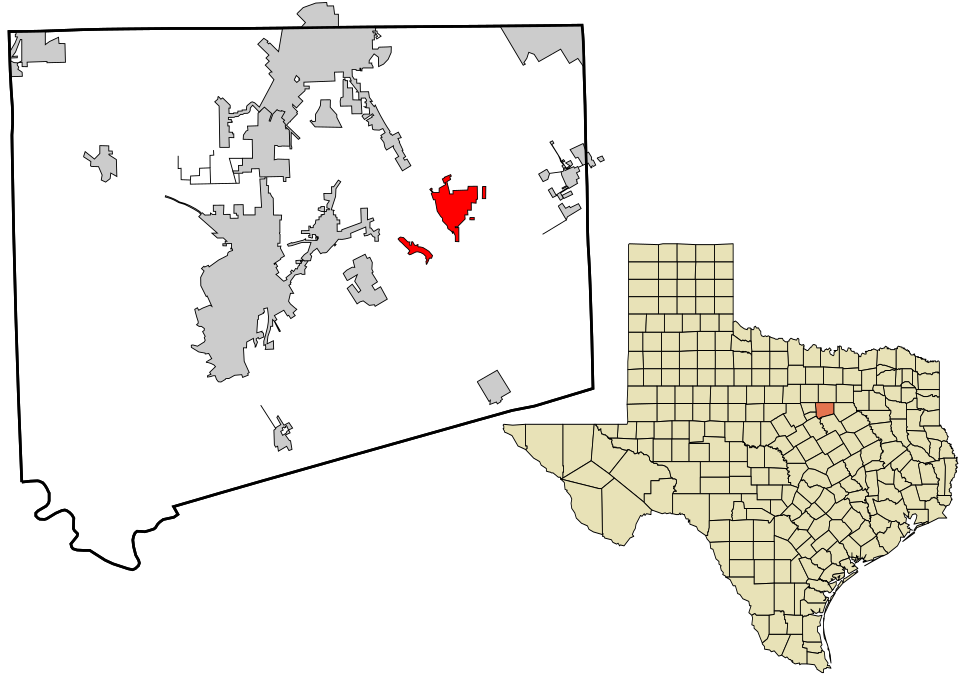 Locator map of Alvarado